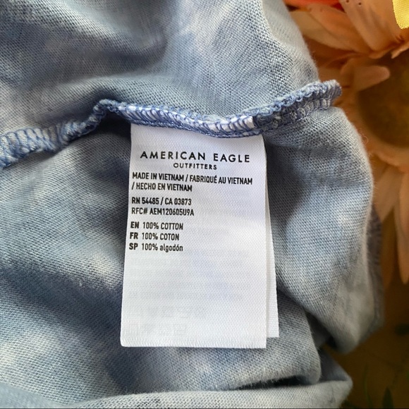 Women's American Eagle Blue Abstract Bank Top Size Small - Picture 5 of 9